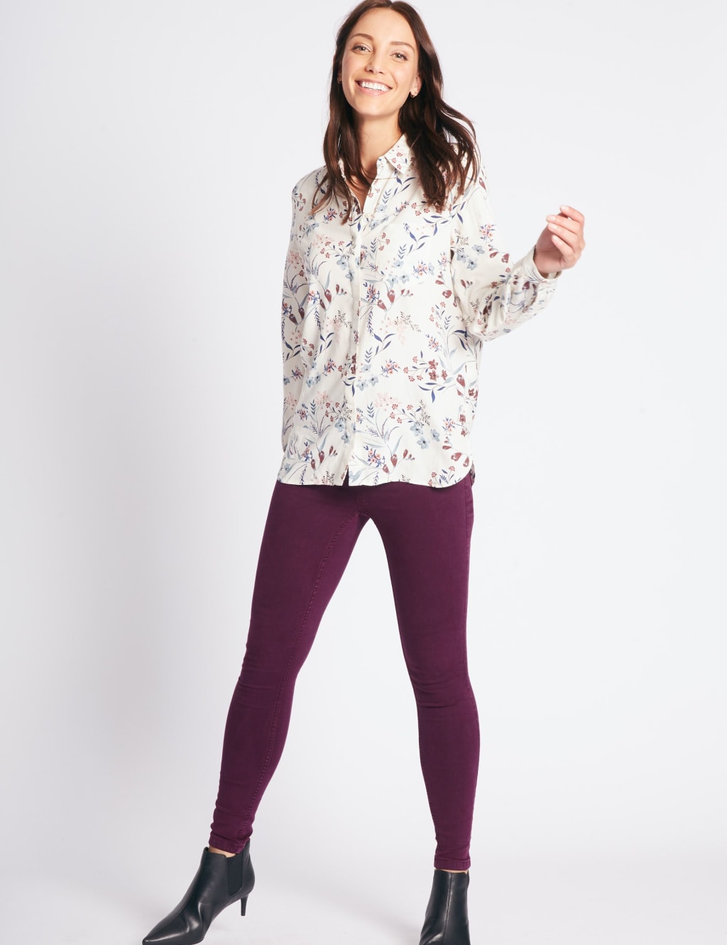 Tencel™ Blend Mid Rise Super Skinny Jeans 3 of 6
