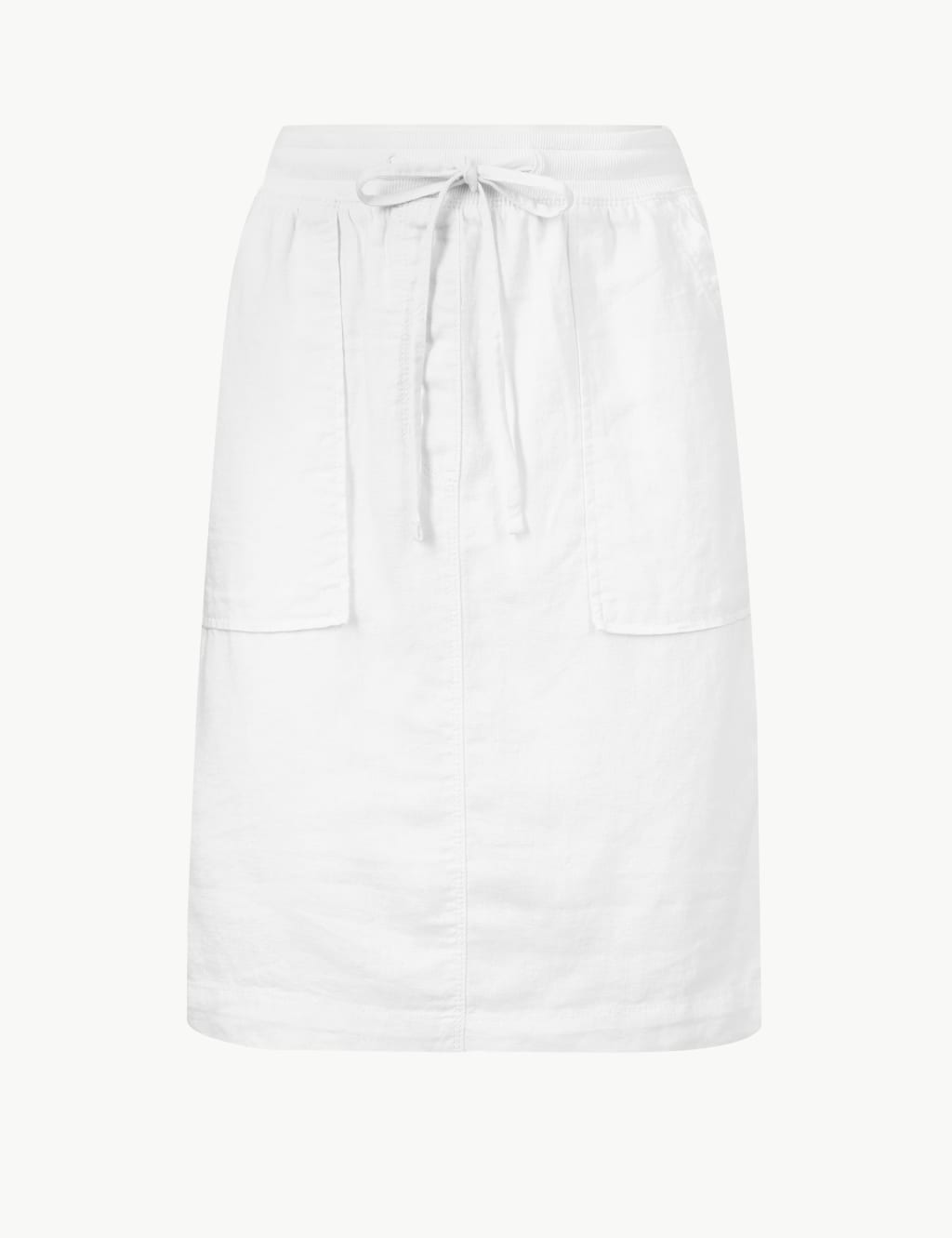 Linen Rich A-Line Skirt 2 of 4