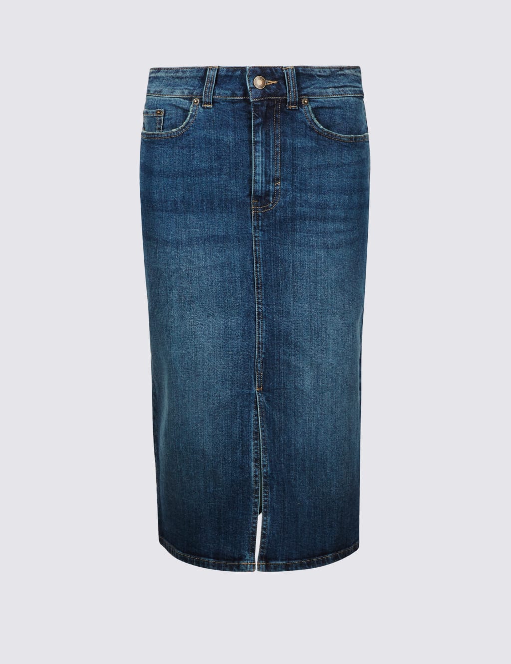 Denim midi skirt marks and spencer top