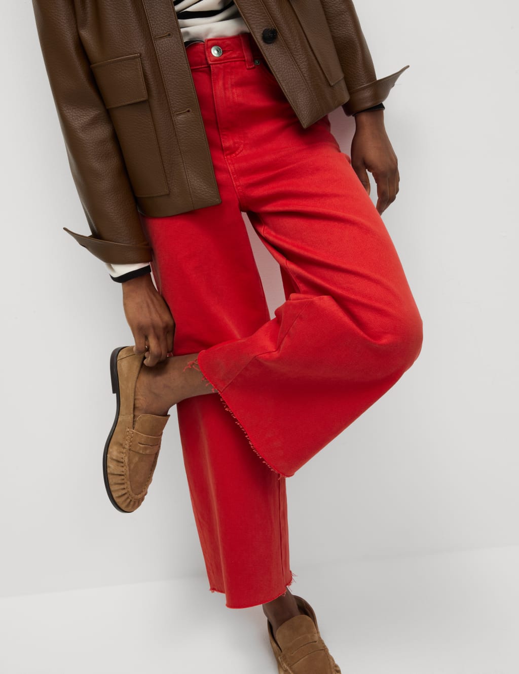 Wide Leg Cropped Jeans 3 of 6