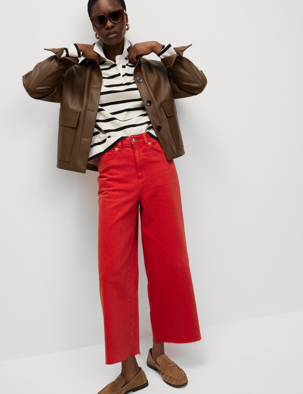 Wide Leg Cropped Jeans 6 of 6