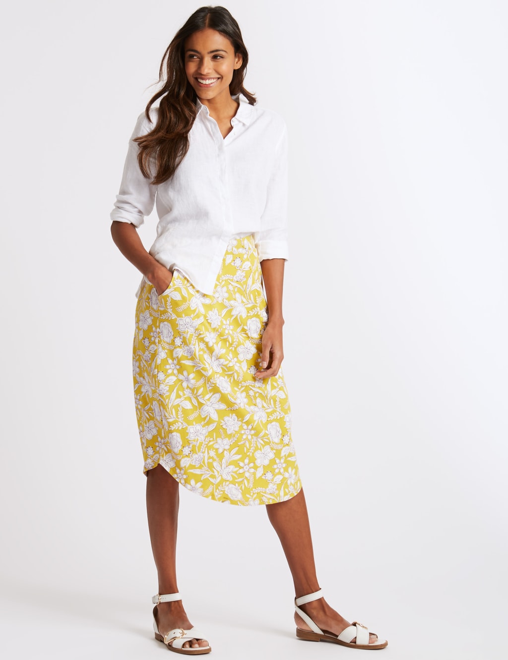 Jersey skirt marks and spencer clearance