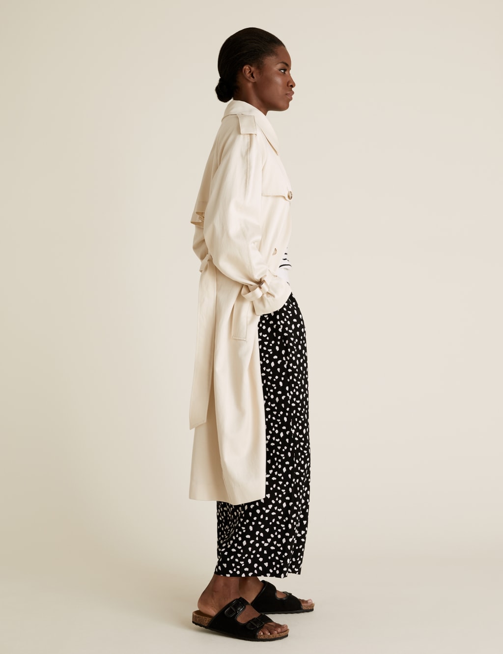 Animal Print Wide Leg Culottes 1 of 6