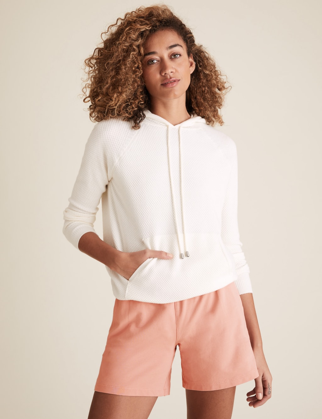 High rise jogger shorts discount