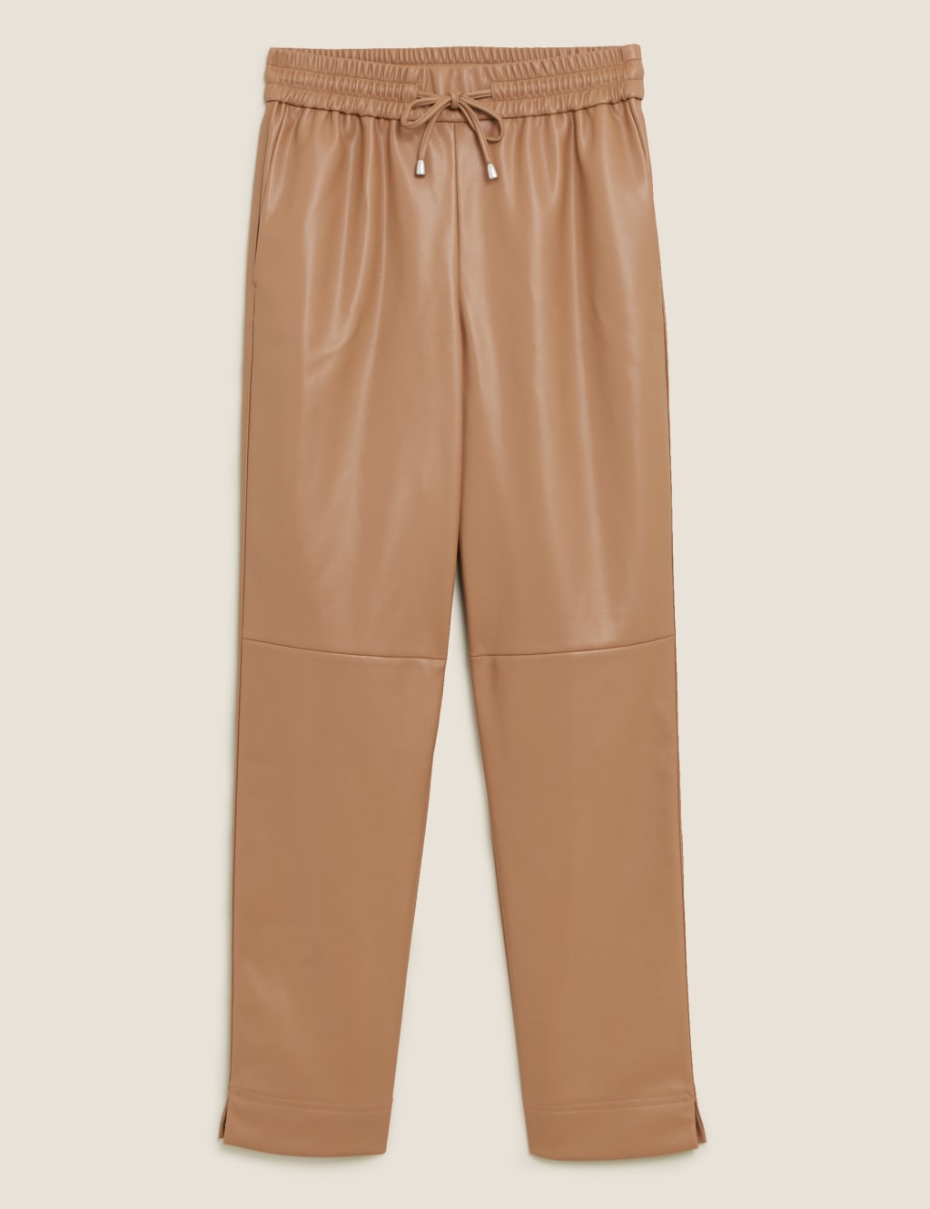 Faux Leather Straight Leg Joggers 2 of 6