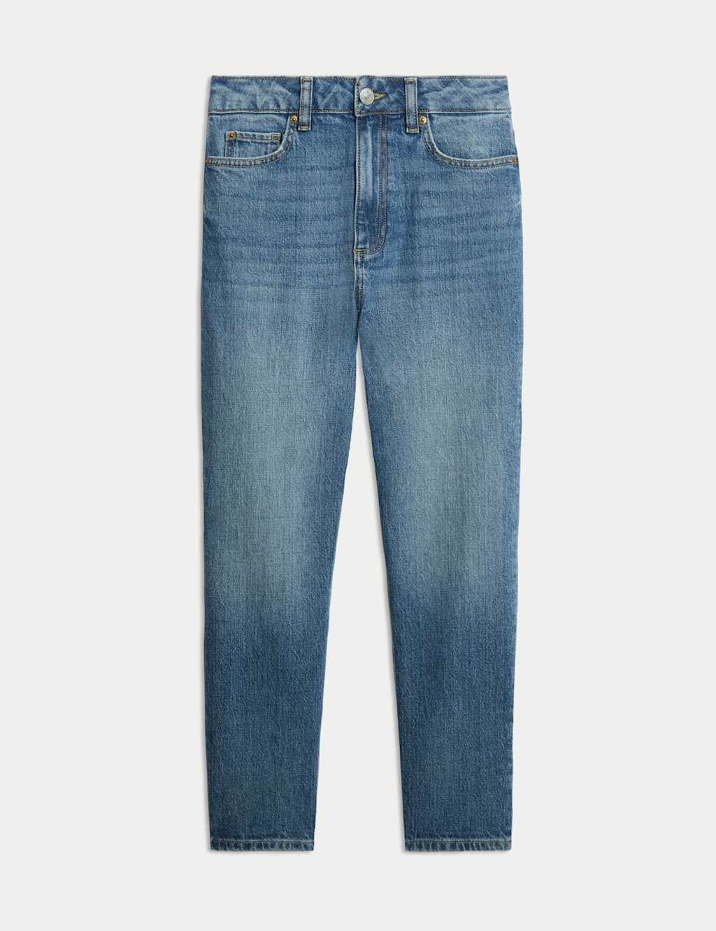 High Waisted Cropped Slim Fit Jeans 2 of 6
