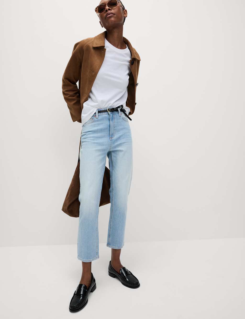 High Waisted Cropped Slim Fit Jeans 5 of 5