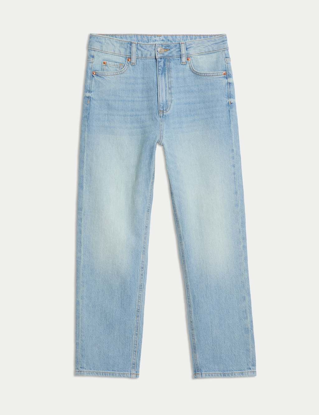 High Waisted Cropped Slim Fit Jeans 2 of 5