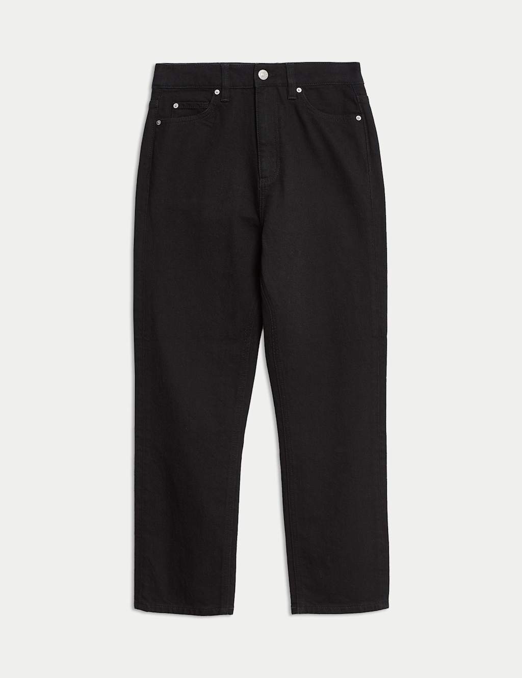High Waisted Cropped Slim Fit Jeans 2 of 6