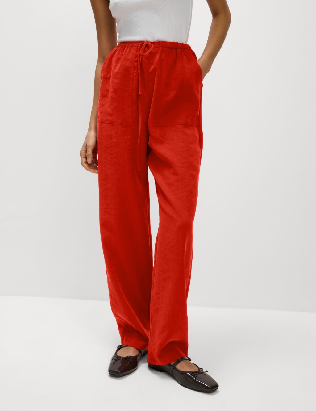 Lyocell Rich Straight Leg Trousers 4 of 4