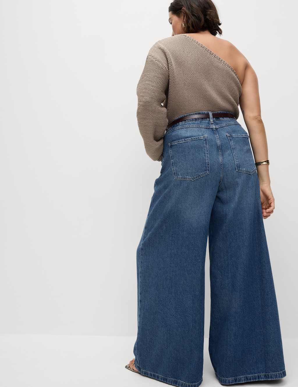 Lyocell™ Blend Wide Palazzo Leg Jeans 5 of 6