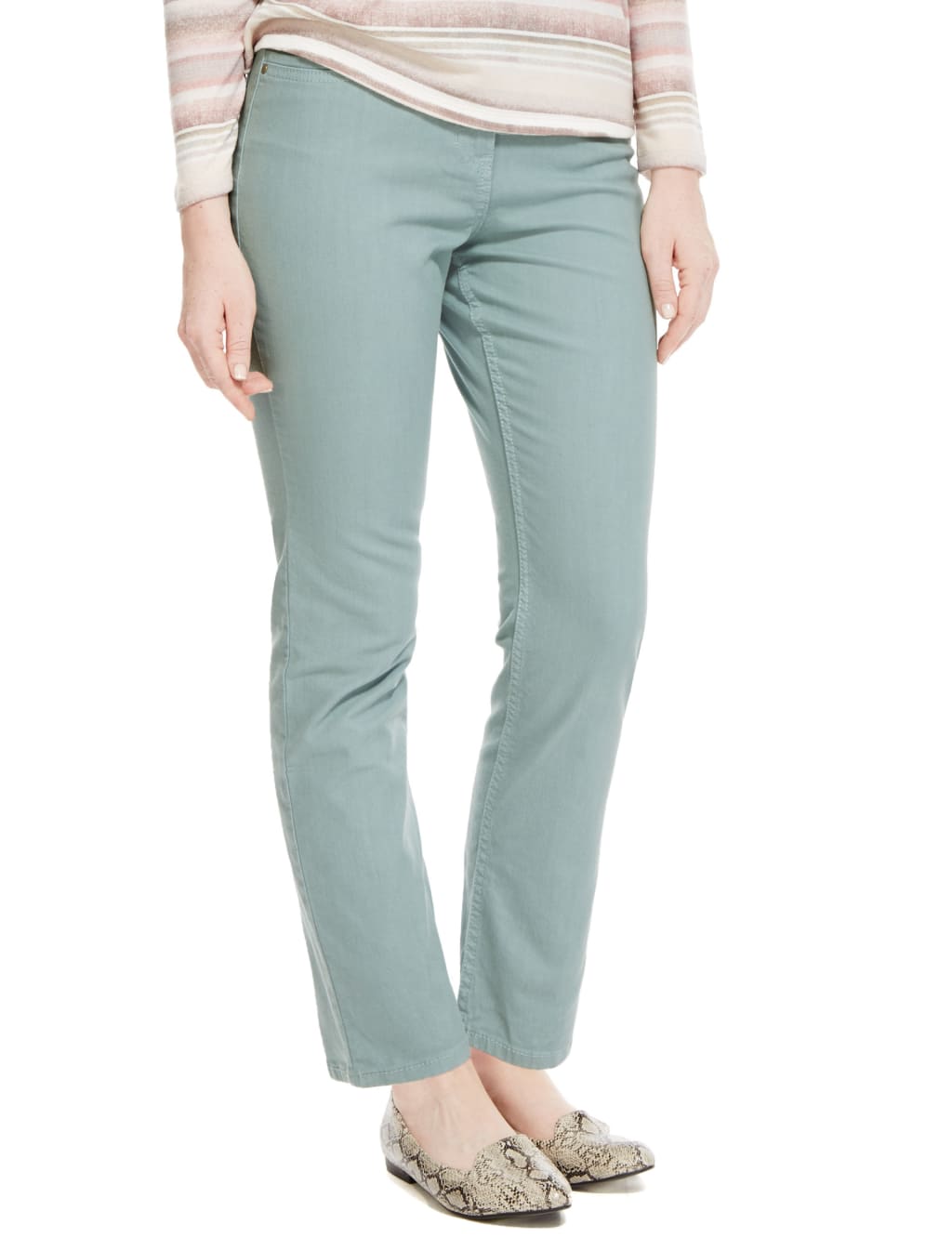 Slim Leg Denim Jeans 1 of 4
