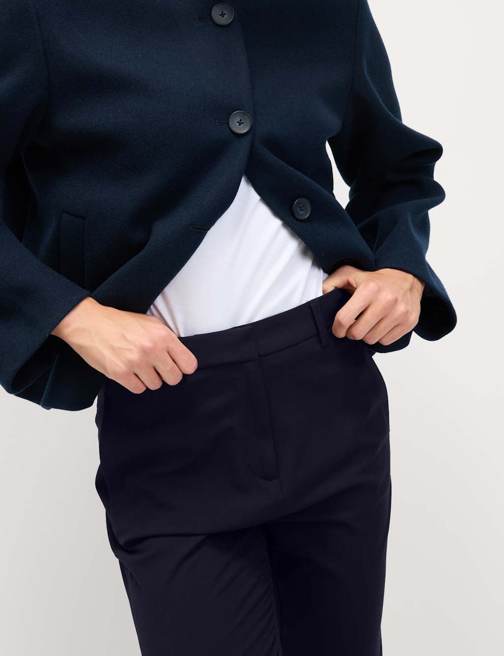 Slim Fit Ankle Grazer Trousers with Stretch 5 of 6