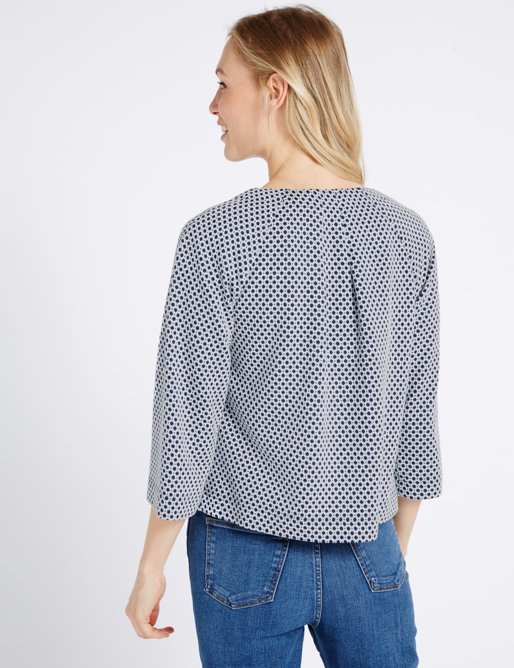 Spotted Collarless Jacket 4 of 4