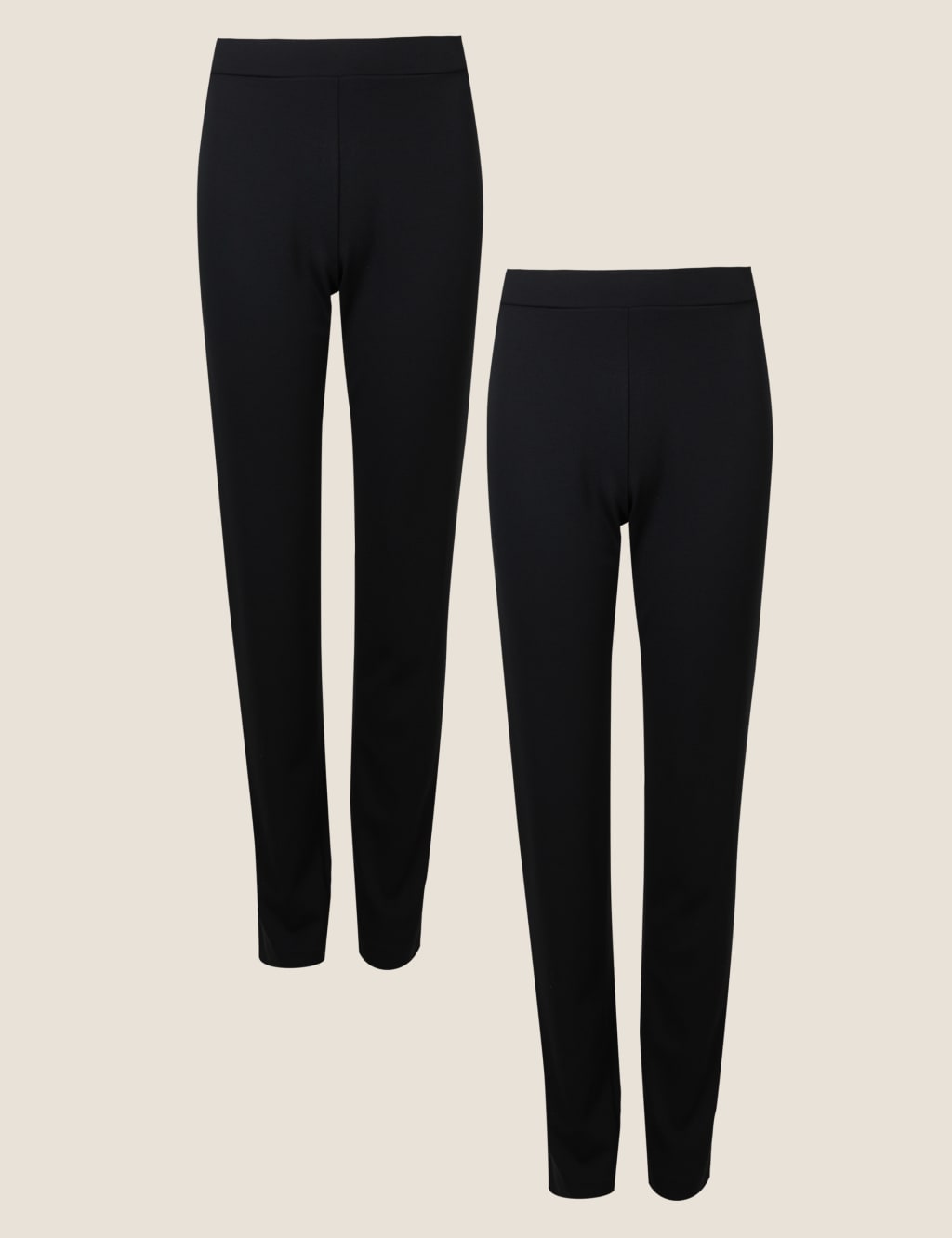 2 Pack Jersey Slim Leg Trousers 1 of 1