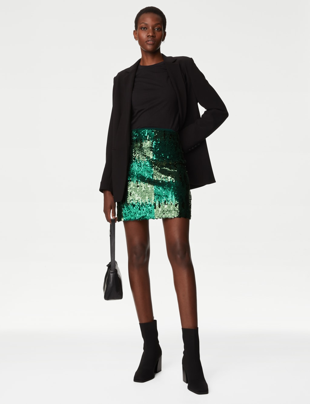 Sequin Mini A Line Skirt M S Collection M S