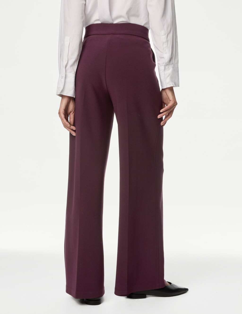 Jersey Crepe Wide Leg Trousers 4 of 4