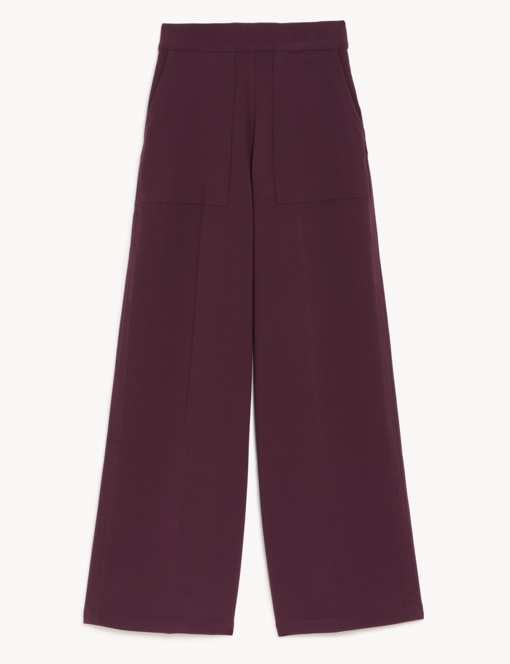 Jersey Crepe Wide Leg Trousers 2 of 4
