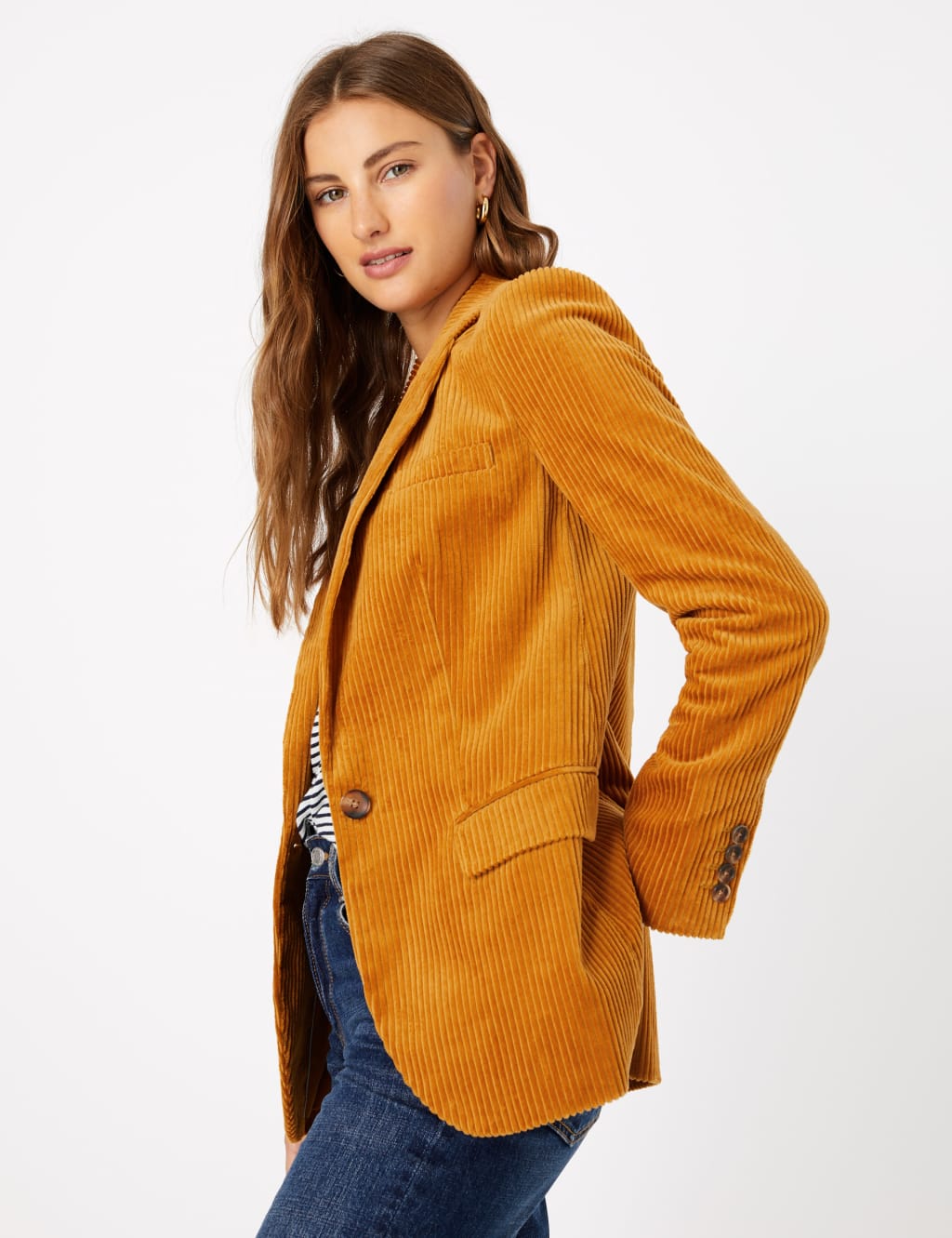 Pure Cotton Corduroy Blazer 3 of 4