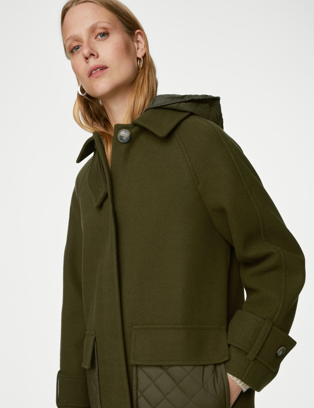 Fleece car coat womens top