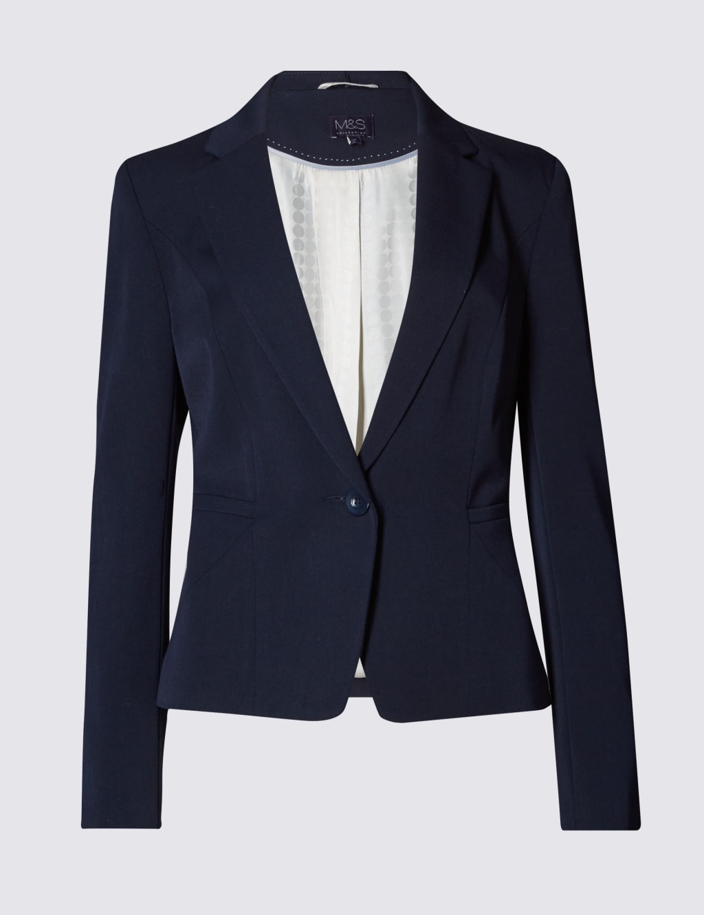 1 Button Angle Seam Short Jacket 2 of 4