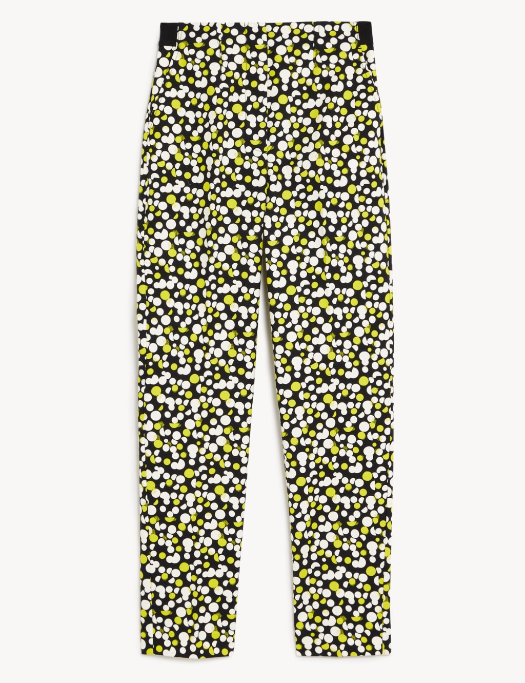Cotton Rich Printed Slim Fit Trousers 1 of 1