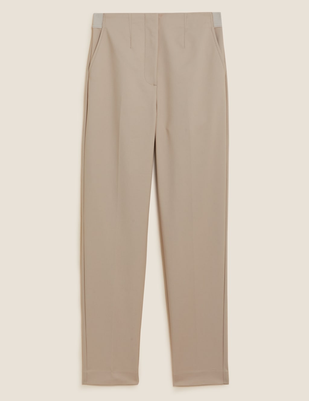 Khaki ankle grazer trousers new arrivals