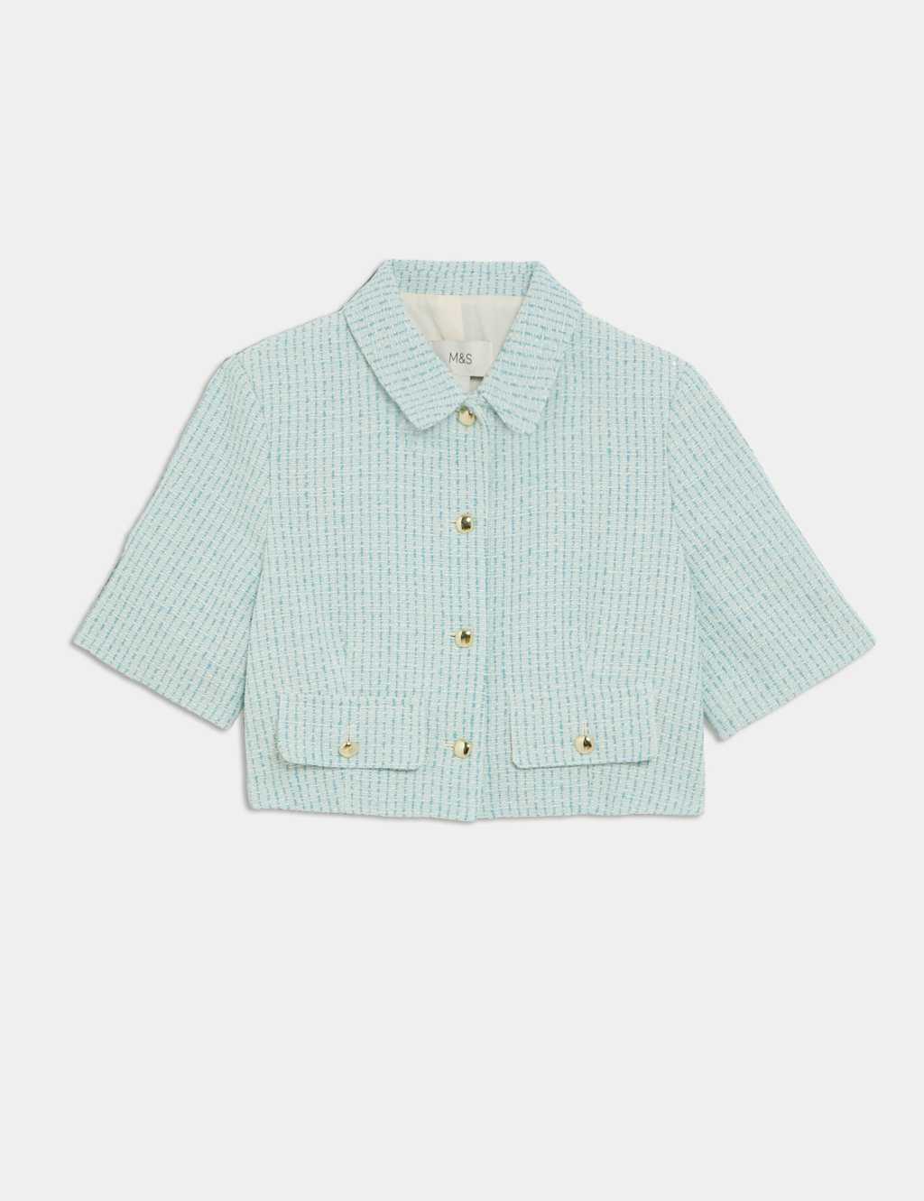 Cotton Rich Striped Short Jacket 2 of 7