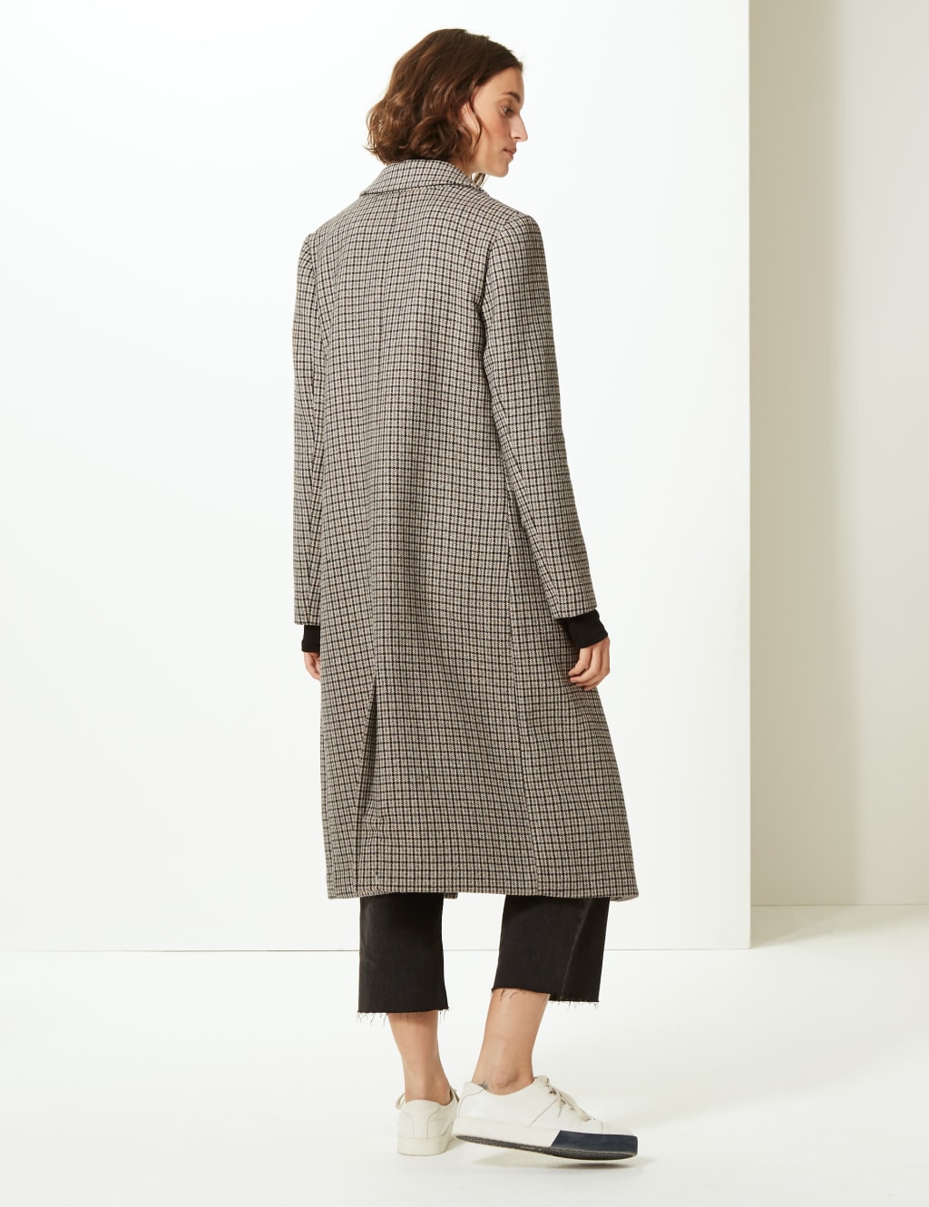 Checked Longline Coat 4 of 4