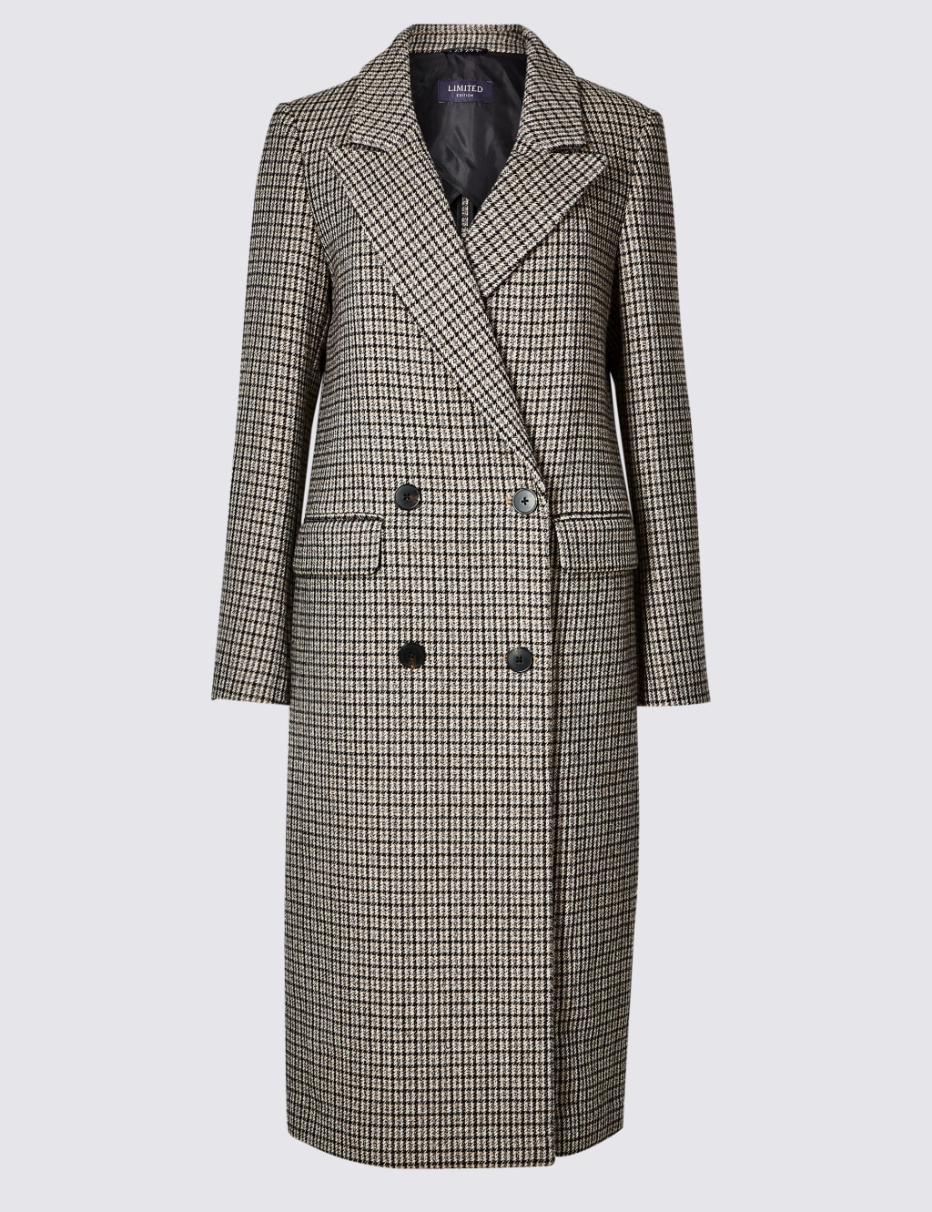 Checked Longline Coat 2 of 4