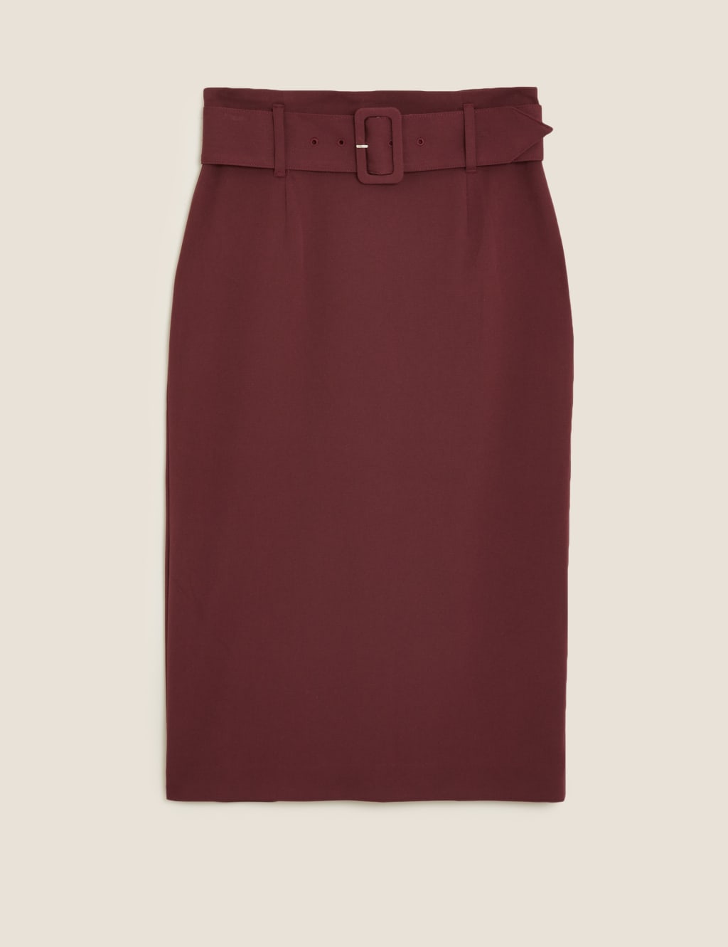 Belted Knee Length Pencil Skirt 1 of 1