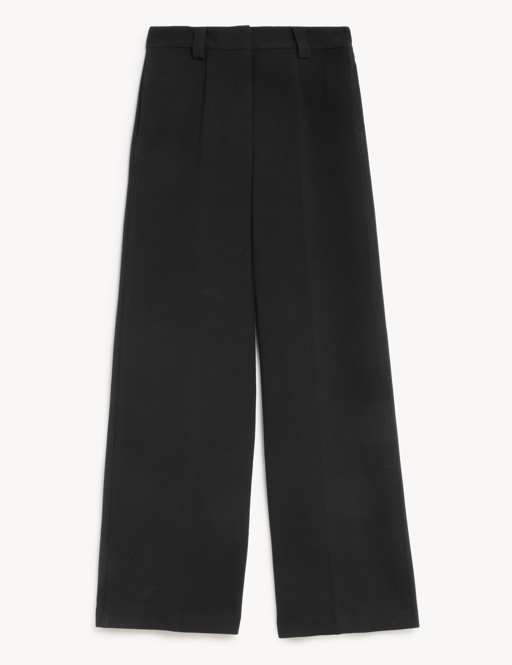 Crepe Tab Detail Wide Leg Trousers 2 of 5