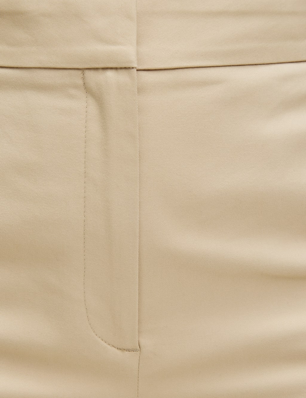Cotton Rich Straight Leg Ankle Grazer Trousers 4 of 6