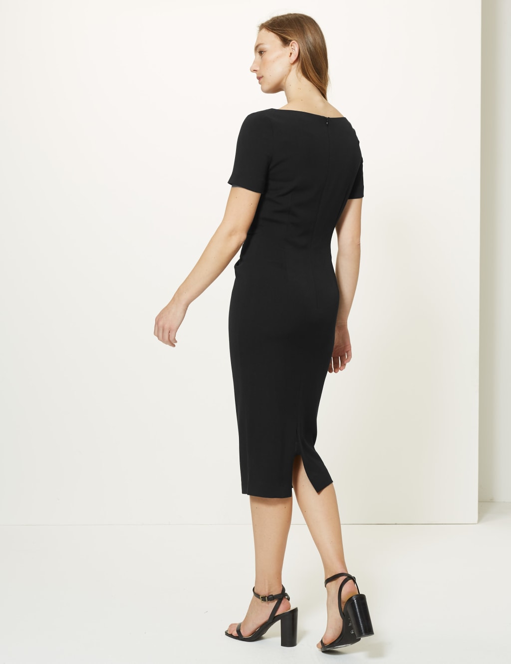 Short Sleeve Bodycon Midi Dress 4 of 4