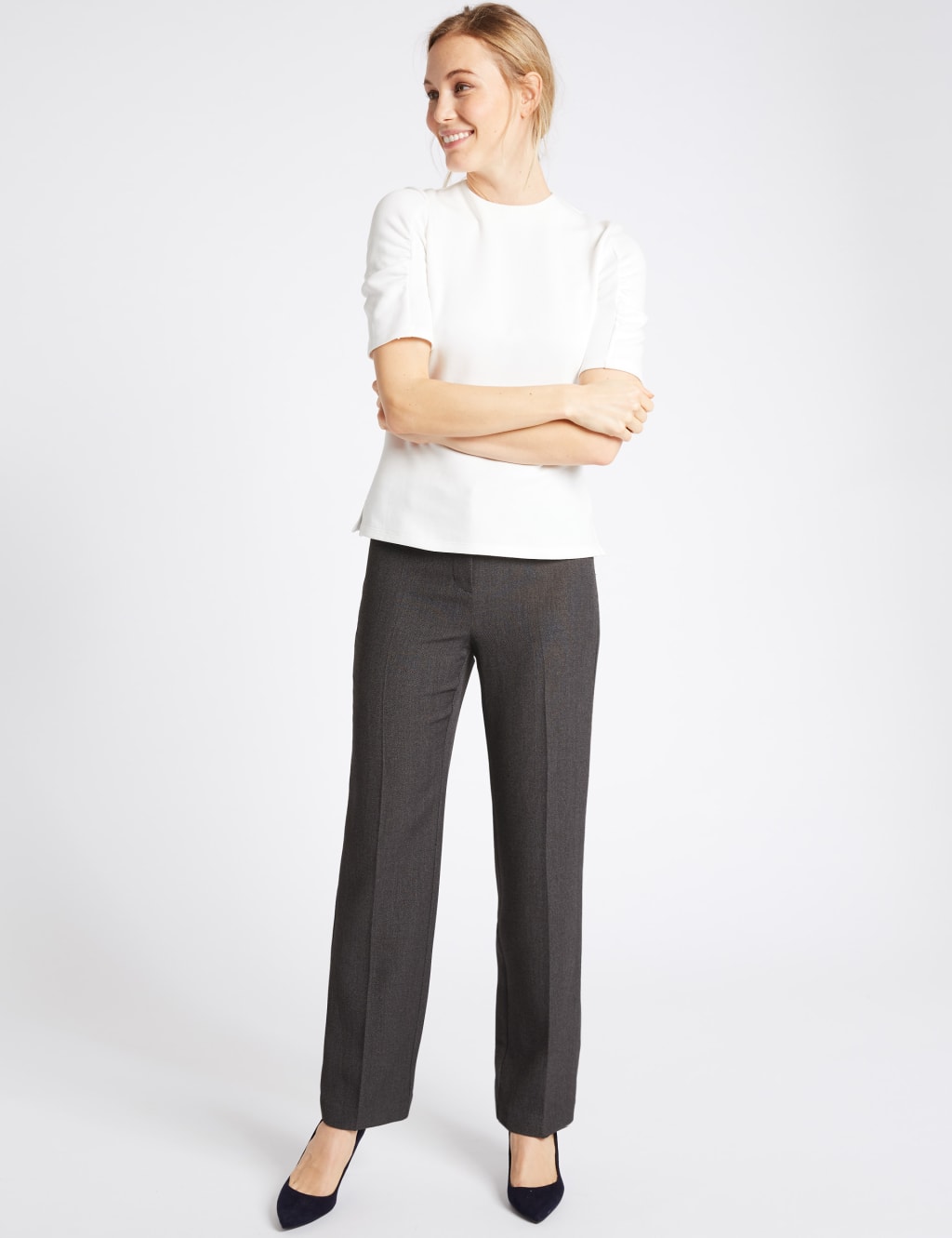 Straight Leg Trousers 1 of 7