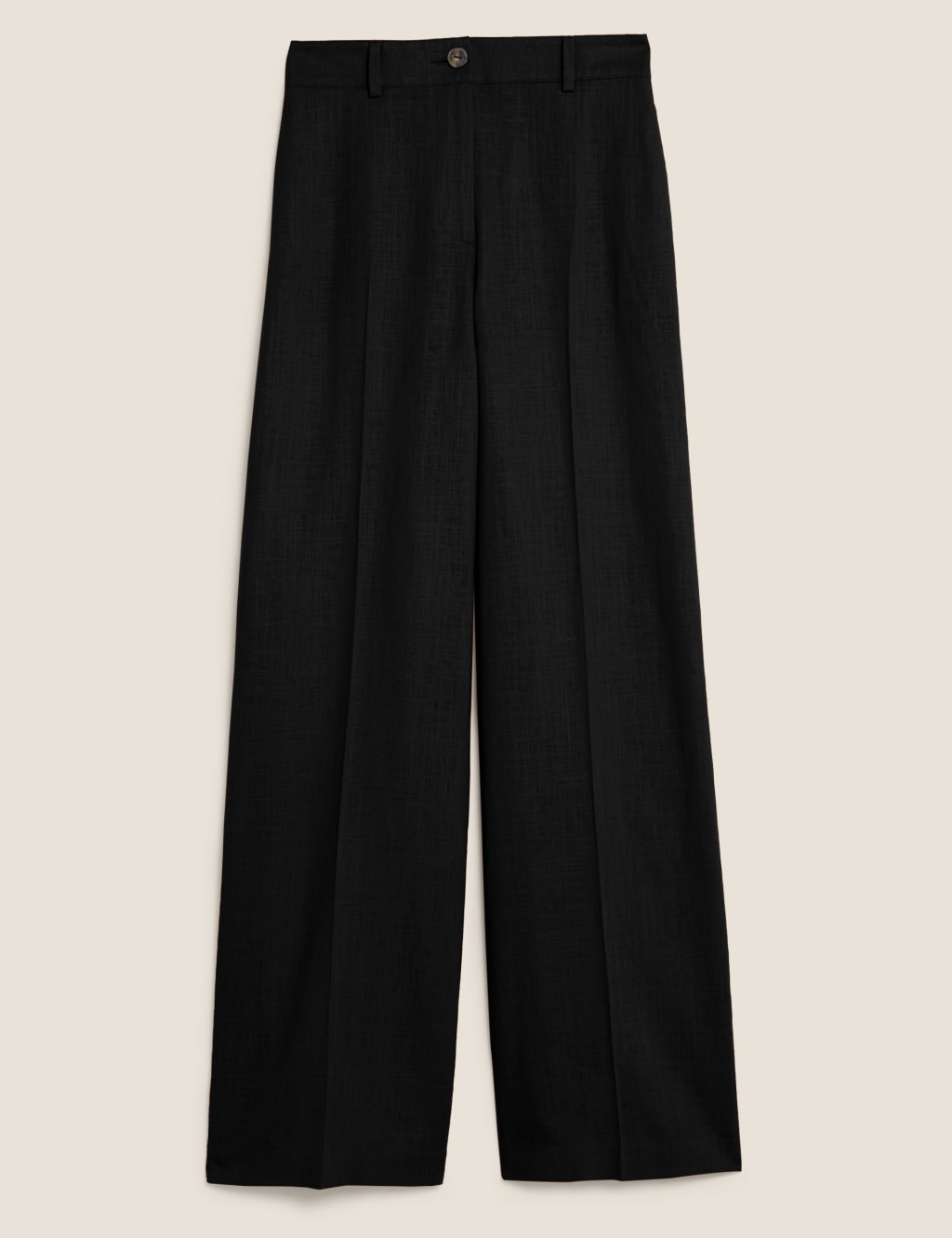 Linen Blend Wide Leg Trousers 2 of 5