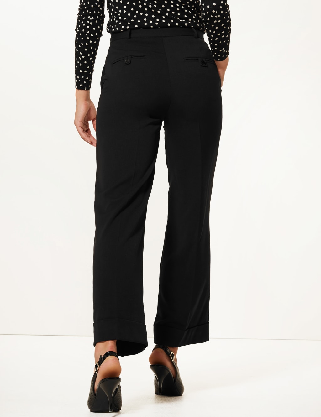 Wide Leg Ankle Grazer Trousers 4 of 6