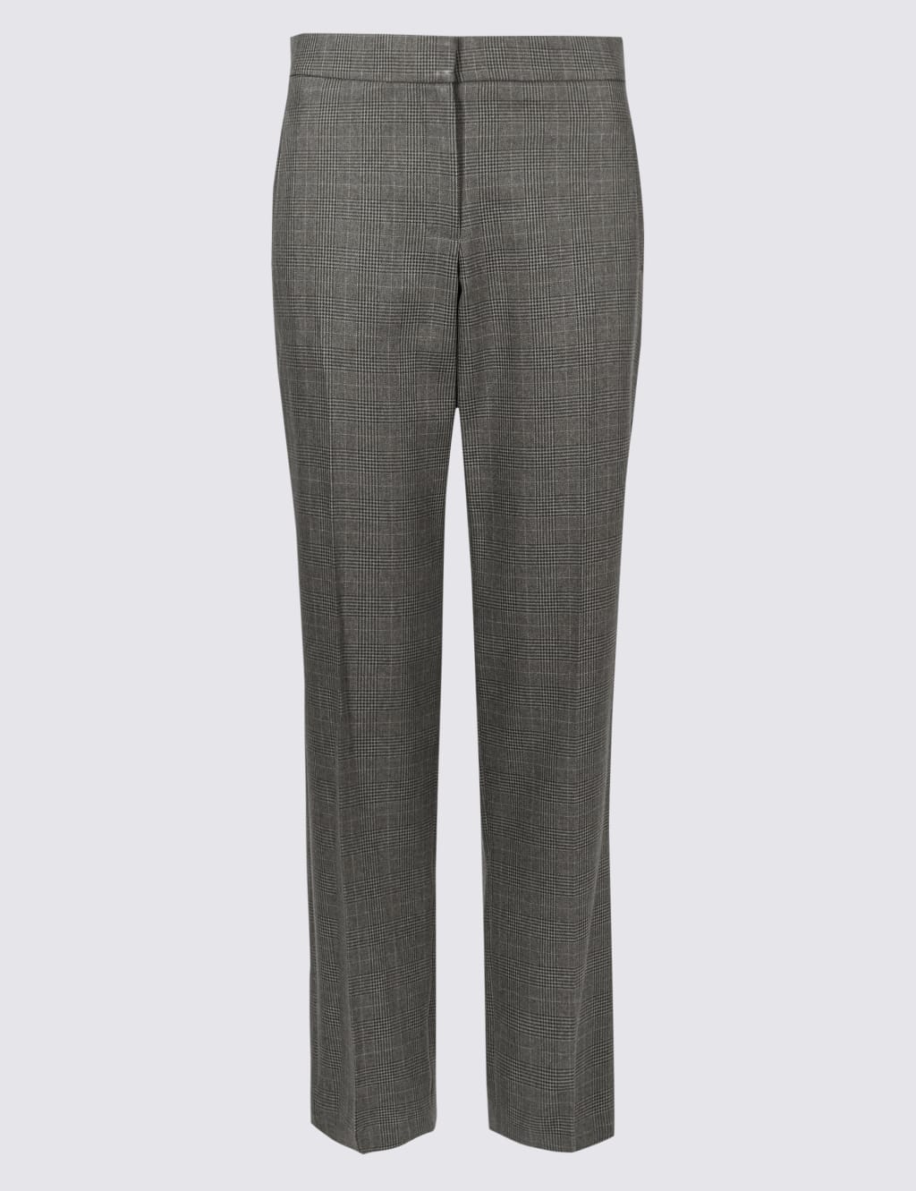 Checked Straight Leg Ankle Grazer Trousers 2 of 6