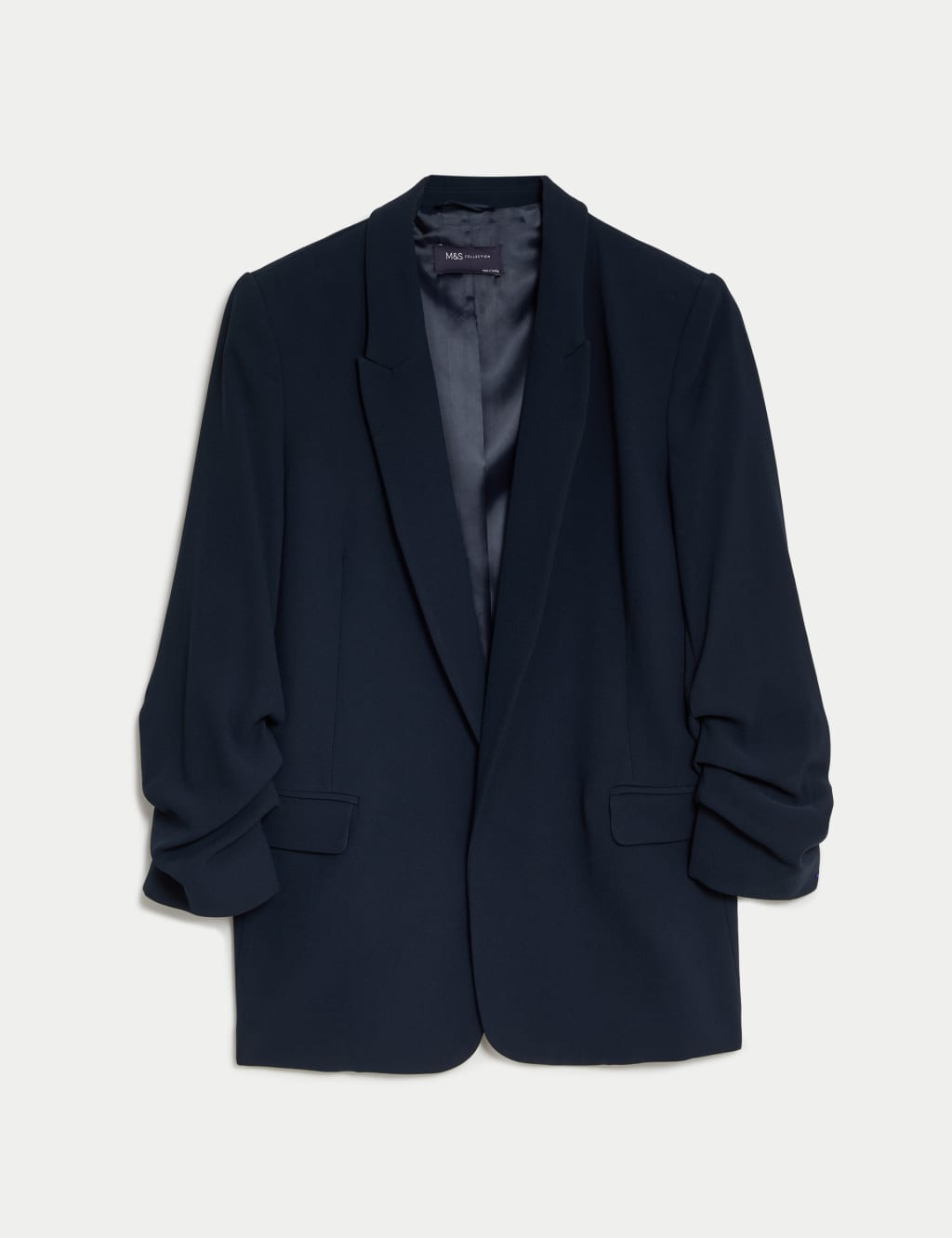 Relaxed Ruched Sleeve Blazer 2 of 6