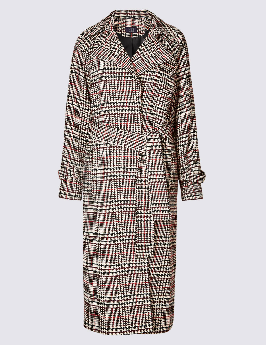 M&s checked coat shop