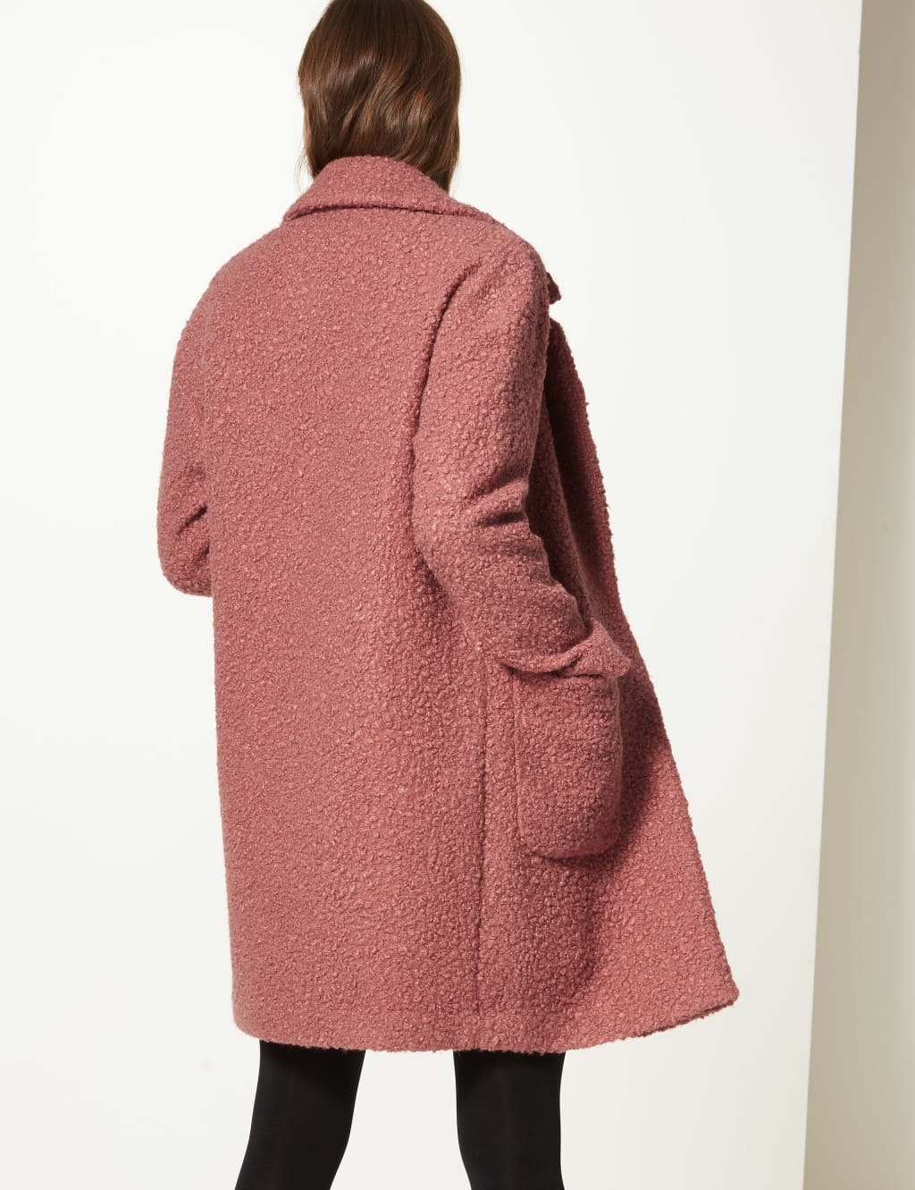 M&s textured open front coat deals