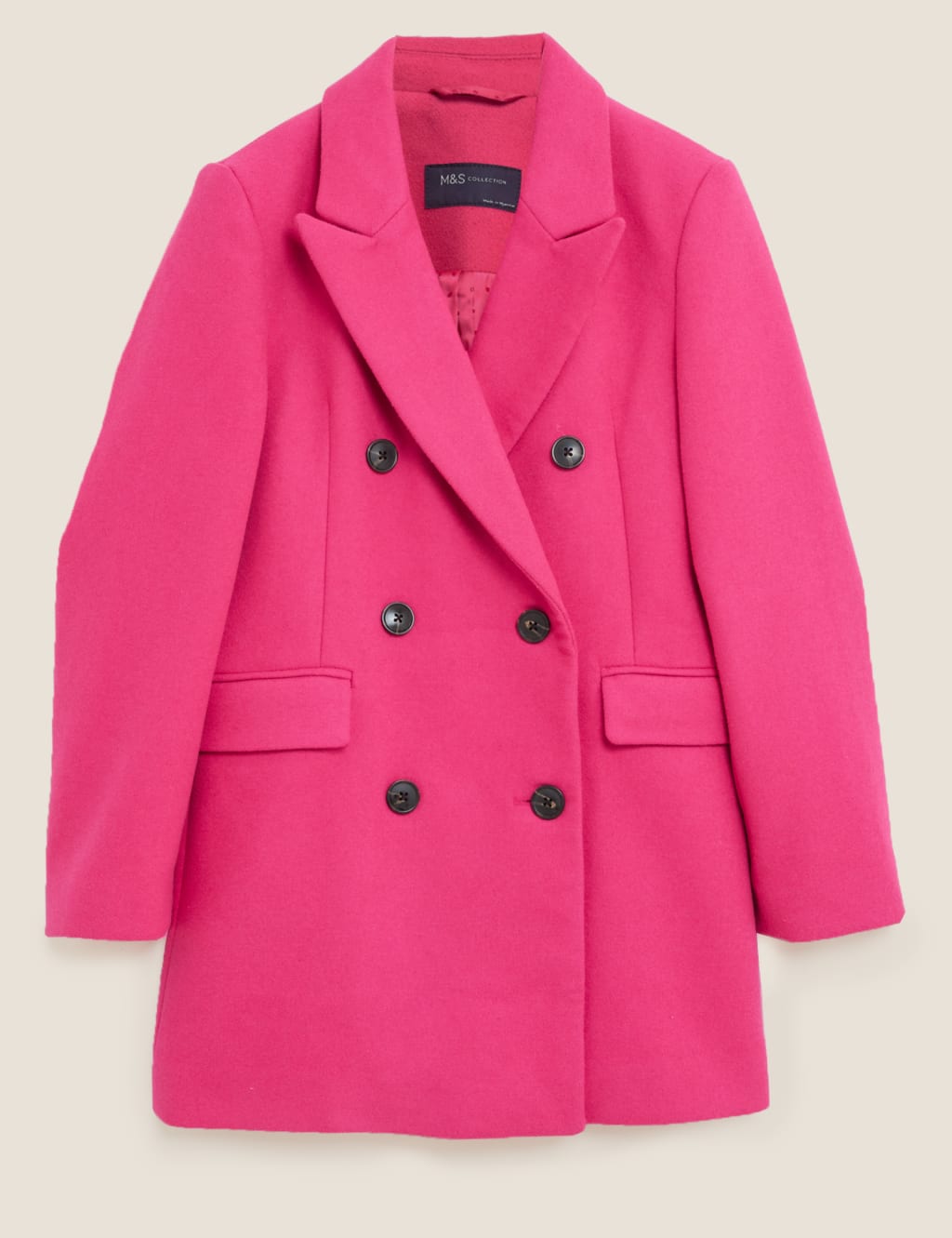 Double Breasted Blazer Coat with Wool 2 of 4