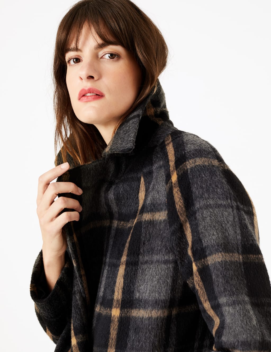 Checked Cocoon Overcoat 6 of 6