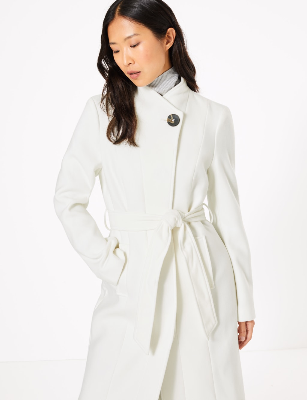 Belted Wrap Coat M S Collection M S
