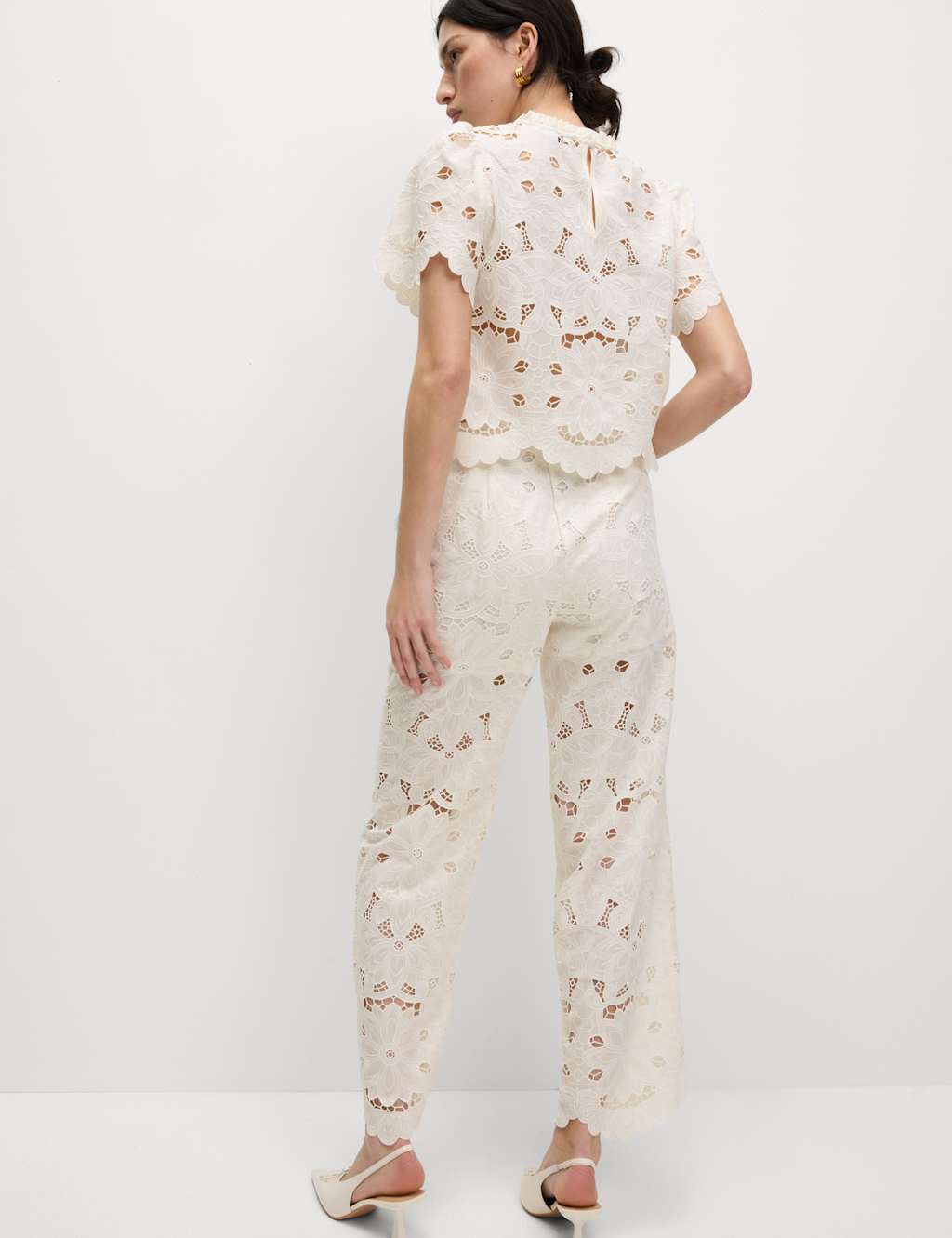 Lace Wide Leg Trousers 5 of 6