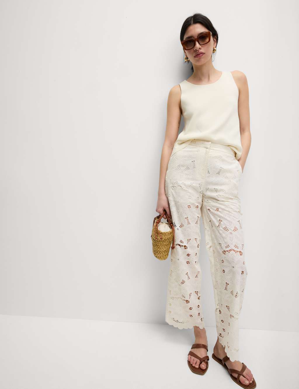 Lace Wide Leg Trousers 6 of 6