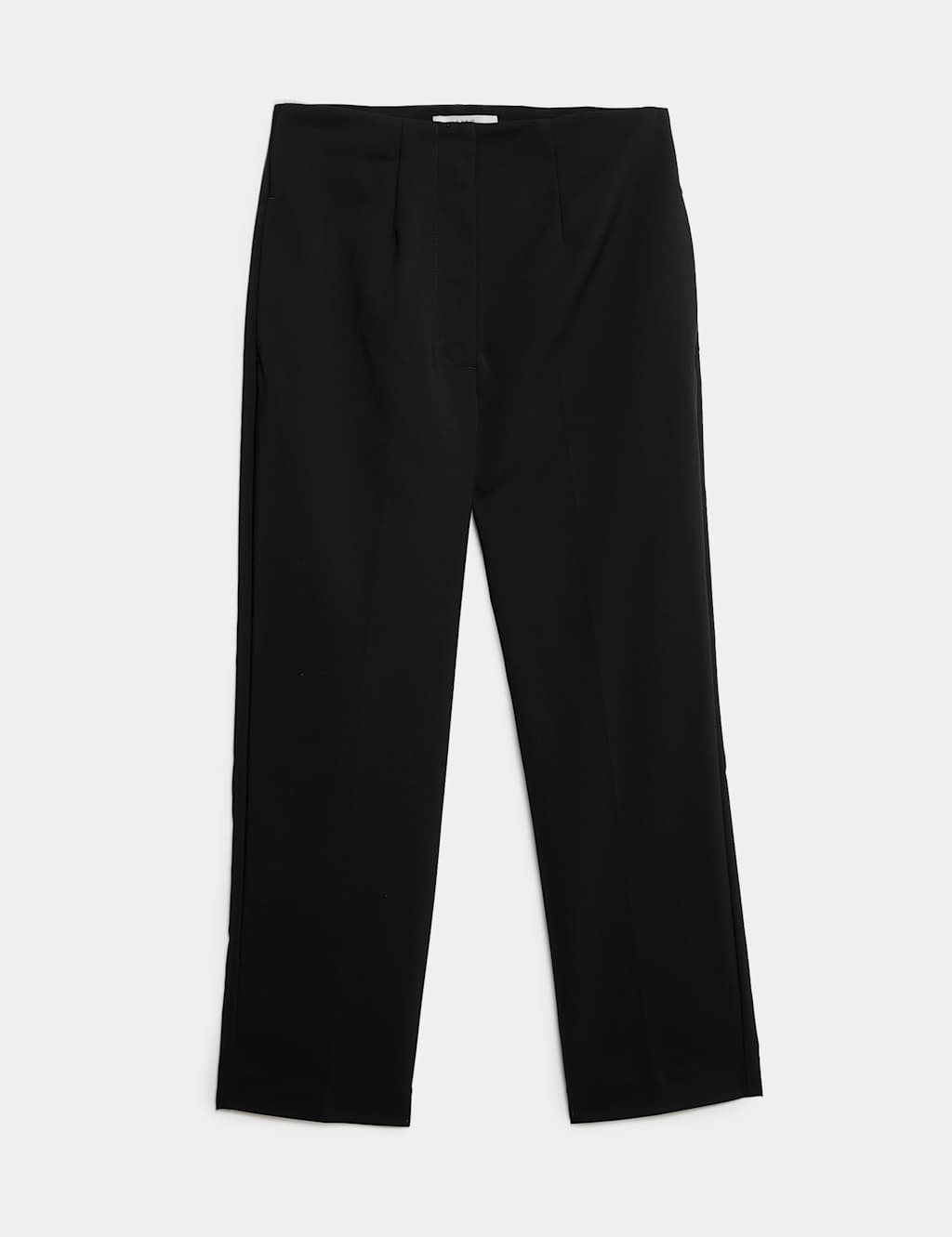 Cotton Blend Slim Fit Cropped Trousers 1 of 1