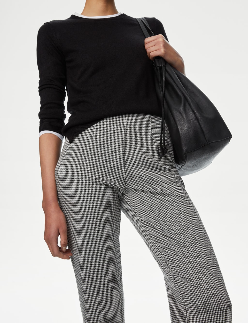 M&s check trousers clearance
