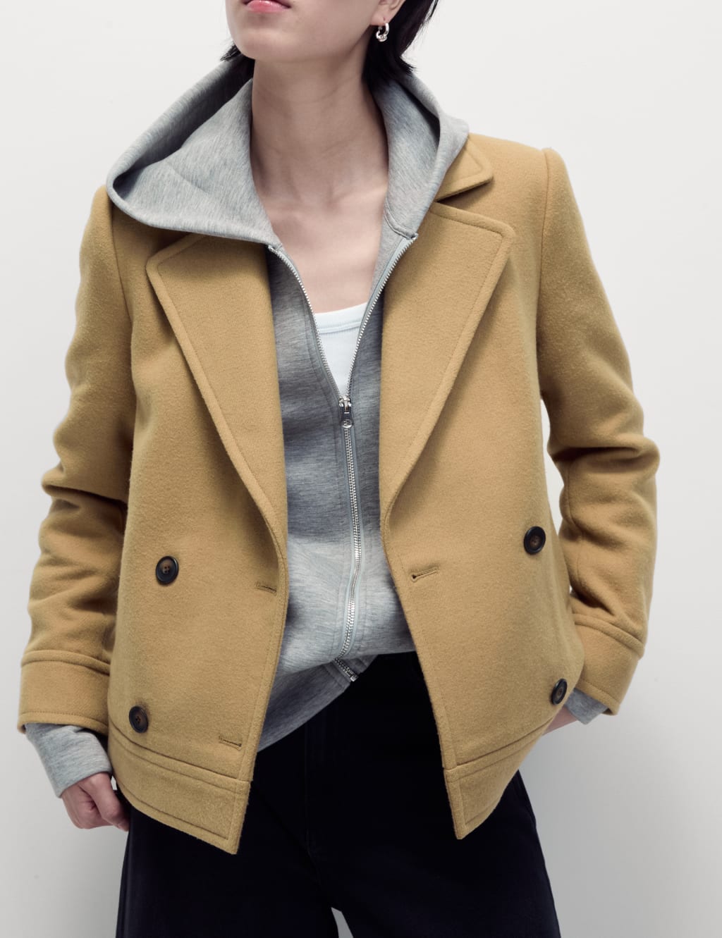 Marks and spencer peacoat on sale