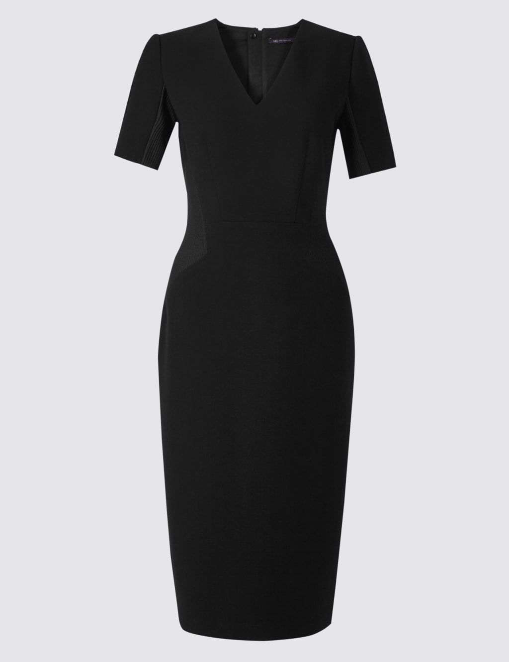 Insert Panel Crepe Shift Mini Dress 2 of 6